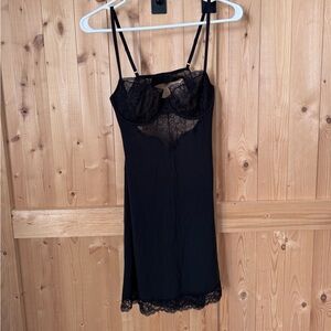 Victoria’s Secret Black Lace Chemise